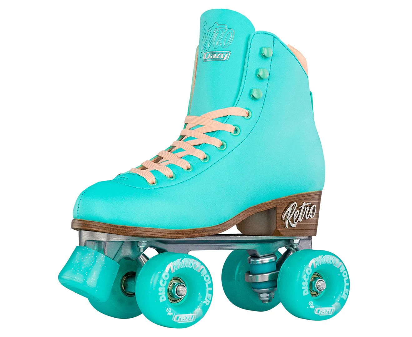 Crazy Skates RETRO Roller Skates - Teal