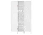 Artiss 3 Panel Room Divider Screen 132x170cm Circle White