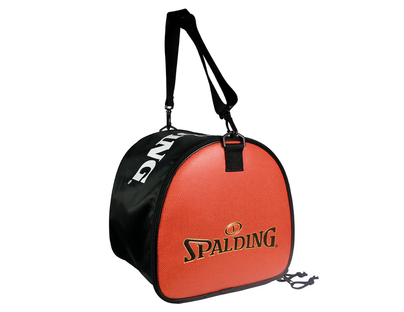 Spalding Basketball Bag - Black/Orange/Gold