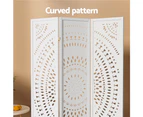 Artiss 3 Panel Room Divider Screen 132x170cm Circle White