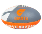 Sherrin Synthetic Size 5 Giants AFL Football - Grey/Orange/White
