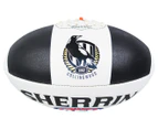 Sherrin Synthetic Size 5 Magpies AFL Football - Black/White
