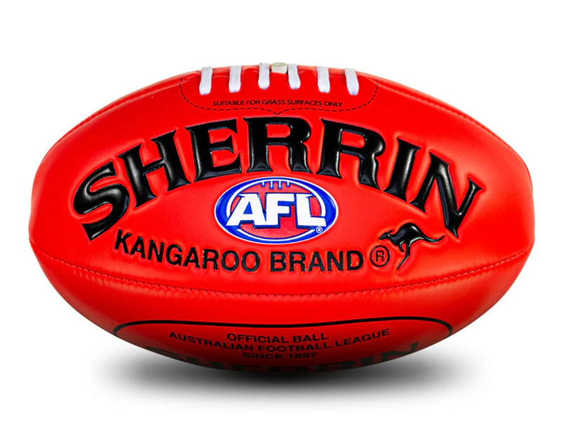 Sherrin Super Soft Touch Size 3 AFL Football - Red