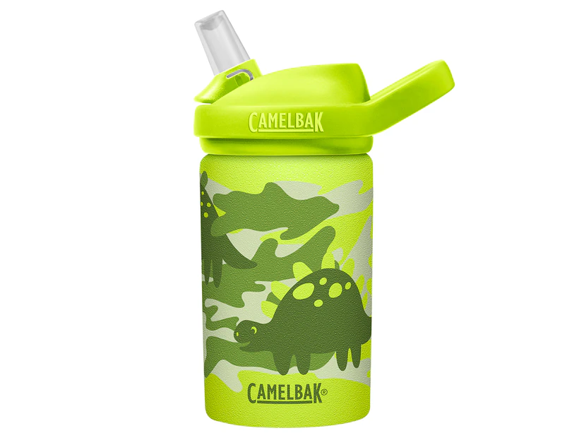 CamelBak 400mL Eddy & Kids Stainless Steel Water Bottle - Dino Camo