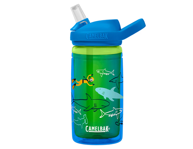 CamelBak 400mL Eddy & Kids Insulated Water Bottle - Scuba Sharks