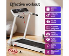 Everfit Treadmill Electric Home Gym Fitness Exercise Knob Foldable 420mm White