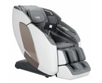 Livemor 4D Massage Chair Electric Recliner Double Core Mechanism Massager Melisa White