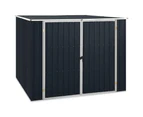 Metal Shed With 2 Doors Garden Furniture Tool Equipment Storage House Galvanised