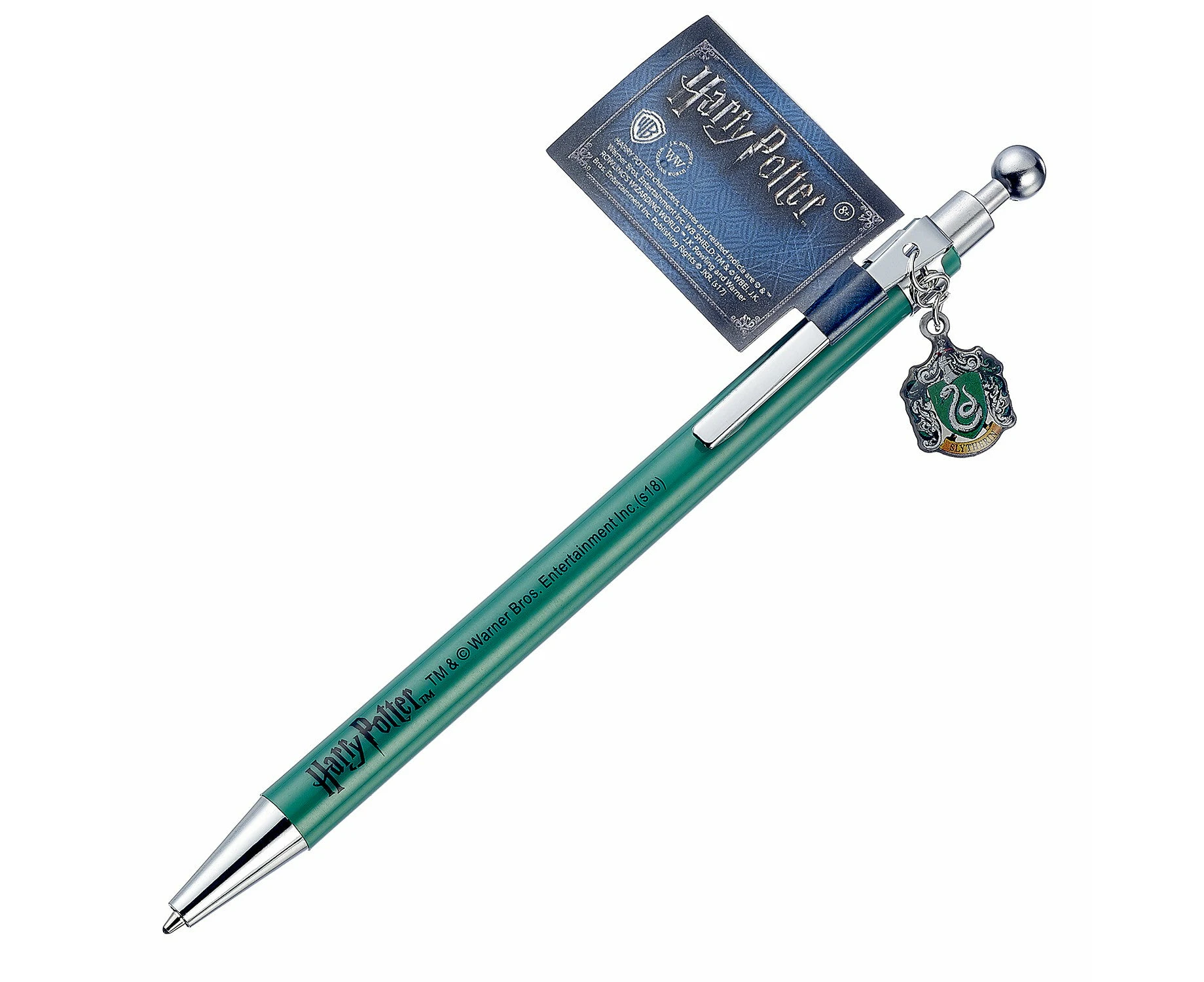 The Carat Shop Harry Potter Writing Ballpoint Pen House Crest Slytherin Green