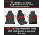 Nissan Navara D40 ST Dual Cab 2011-2015 TRADIES Canvas Rear Seat Covers