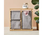 Hamper with 3 Drawers - Anko