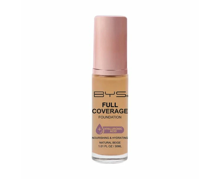 BYS Full Coverage Foundation - Natural Beige