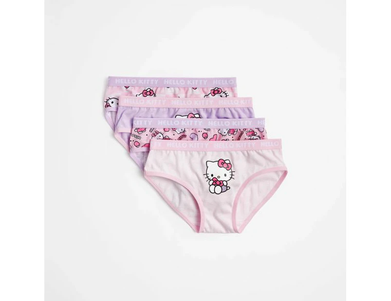 Hello Kitty Girls Briefs 4 Pack - Pink