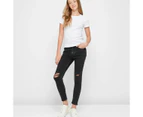 Target Girls Fitted Denim Jeans - Sophie Jnr - Black