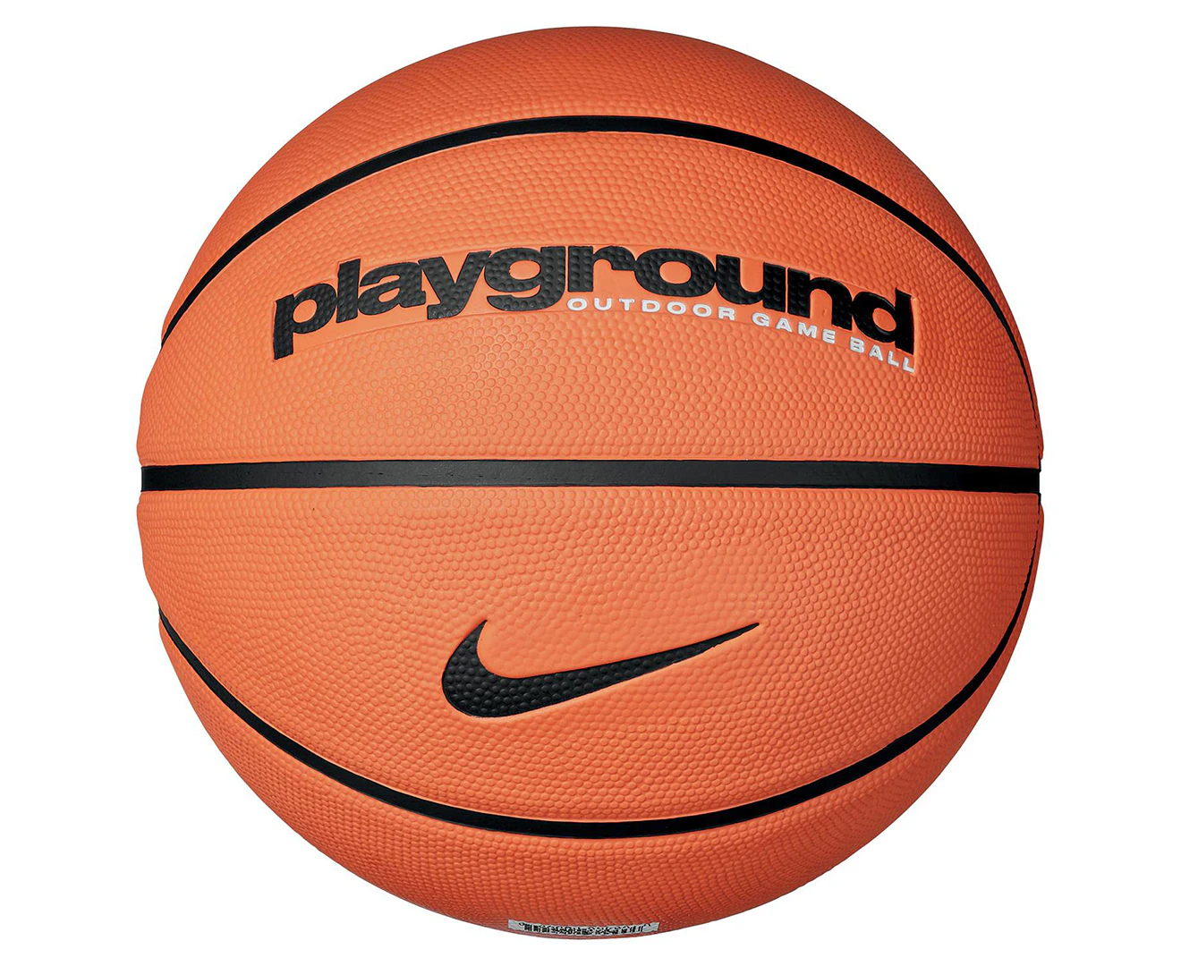 Nike Everyday Playground 8P Size 7 Outdoor Basketball - Amber/Black