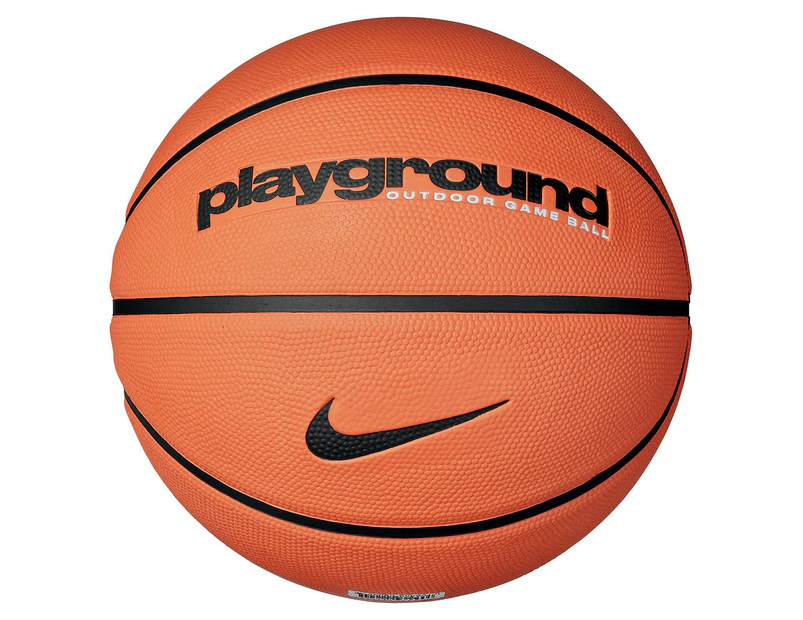 Nike Everyday Playground 8P Size 7 Outdoor Basketball - Amber/Black
