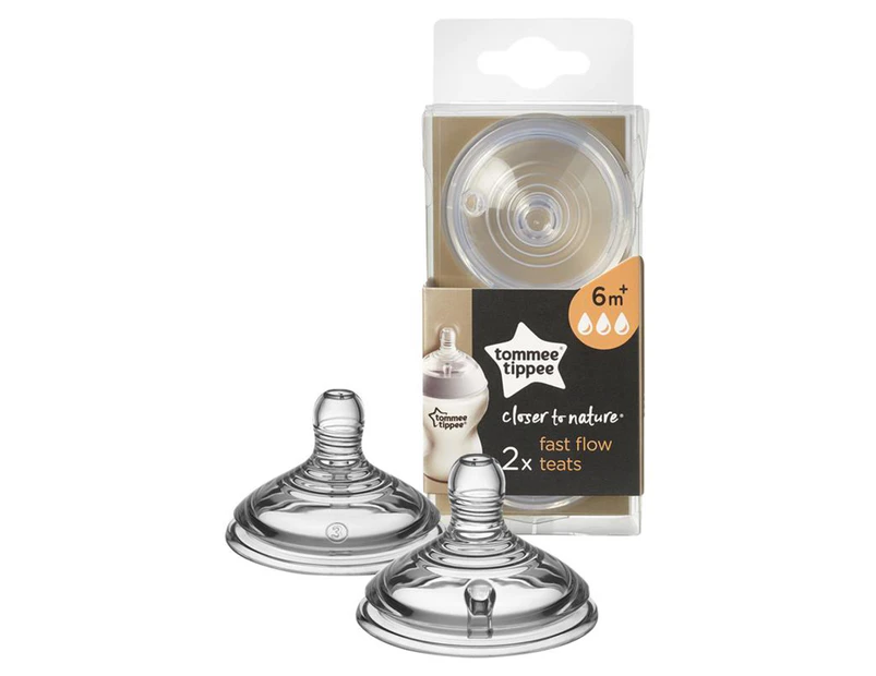 Tommee Tippee Closer to Nature Fast Flow Teats 2-Pack
