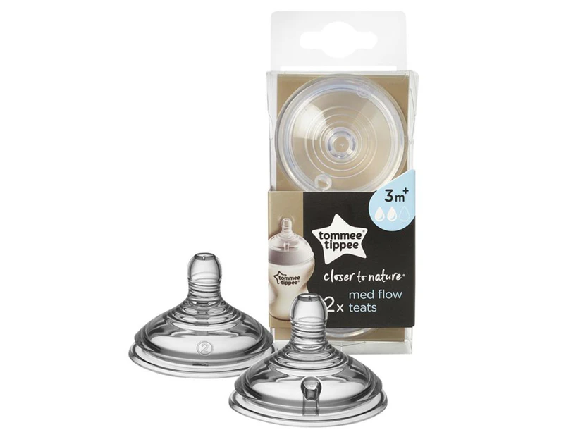 Tommee Tippee Closer to Nature Med Flow Teats 2-Pack