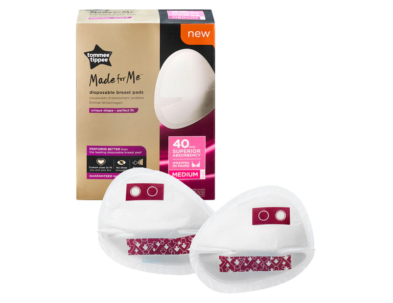 Tommee Tippee Made For Me Medium Disposable Breast Pads 40pk