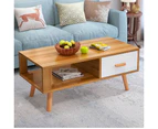 DREAMO Coffee Table with Solid Wood Legs