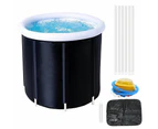 Large Portable Ice Bath Tub Athletes Cold Hot Water Therapy Folding Bathtub 90 x 75 cm