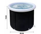 Large Portable Ice Bath Tub Athletes Cold Hot Water Therapy Folding Bathtub 90 x 75 cm