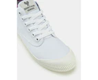 Volley Heritage Hi Leap Mens Womens Volleys Canvas White Pink Blue Shoes Boots - Pink/Purple/Grey