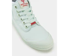Volley Heritage Hi Leap Mens Womens Volleys Canvas White Pink Blue Shoes Boots - Mint/Red
