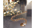 Diamond cut Belcher Chain T-lock Toggle Bracelet in Rose Gold Layered Steel Jewellery