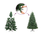 vidaXL Artificial Christmas Tree with Flocked Snow Green 150 m PVC