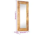 Hand-Carved Mirror 110x50x2.5 cm Solid Mango Wood