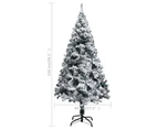 Artificial Christmas Tree with Flocked Snow Green 150 m PVC