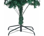 vidaXL Artificial Christmas Tree with Pine Cones and White Snow 240 cm