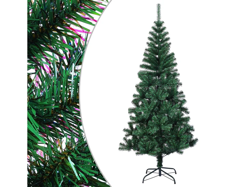 vidaXL Artificial Christmas Tree with Iridescent Tips - Green