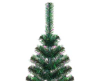 vidaXL Artificial Christmas Tree with Iridescent Tips - Green