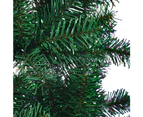 vidaXL Artificial Christmas Tree with Iridescent Tips - Green