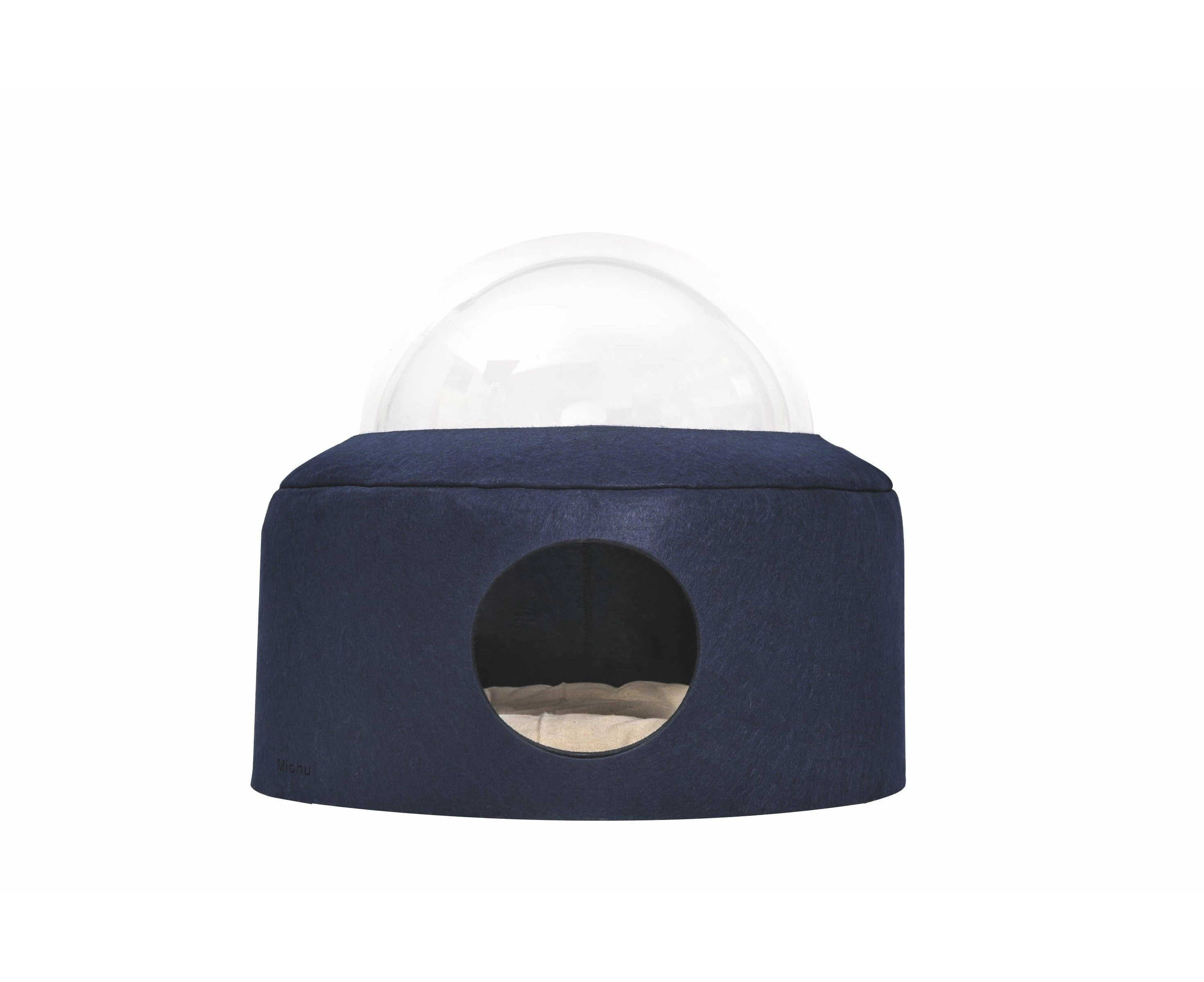 Michu Space Capsule Designer Cat Bed, Navy Blue