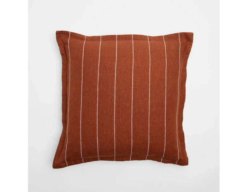 Target Layla Linen Washed Cushion - Red