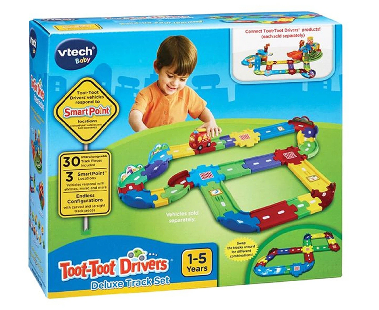 VTech Toot-Toot Drivers Deluxe Track Set Kids Toy Fun Build Play 1-5 Years