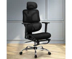 Artiss Ergonomic Office Chair Footrest Black