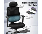 Artiss Ergonomic Office Chair Footrest Black