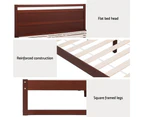 Artiss Bed Frame Queen Size Wooden Walnut WITTON