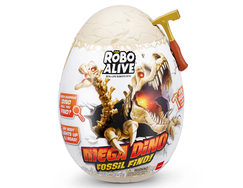 Robo Alive Mega Dino Fossil Find! Surprise Egg