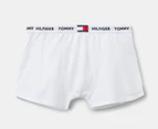 Tommy Hilfiger Youth Boys' 1985 Collection Trunks 2-Pack - White/Desert Sky