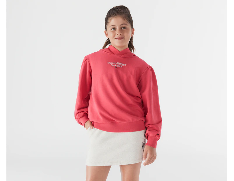 Tommy Hilfiger Youth Girls' Graphic Hoodie - Washed Crimson
