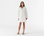 Tommy Hilfiger Women's Hooded Waffle Robe - Ecru