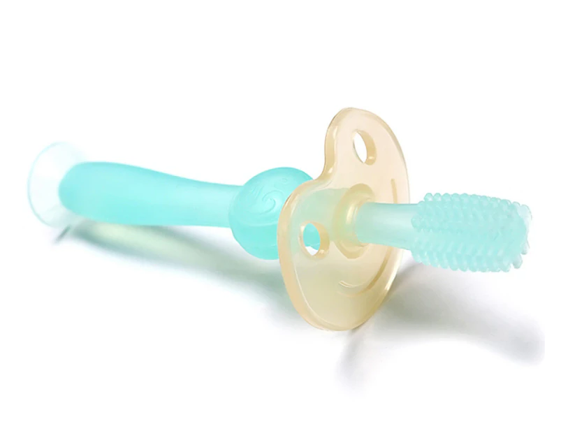 Haakaa 360° Silicone Baby Toothbrush - Blue
