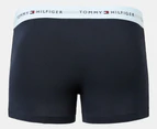 Tommy Hilfiger Men's Signature Cotton Essentials Trunks 3-Pack - Black/Hot Magenta/Lum Blue/Vivid Yellow