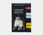Tommy Hilfiger Men's Signature Cotton Essentials Trunks 3-Pack - Black/Hot Magenta/Lum Blue/Vivid Yellow