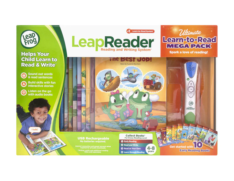 LeapFrog LeapReader System Learn-To-Read Mega Pack